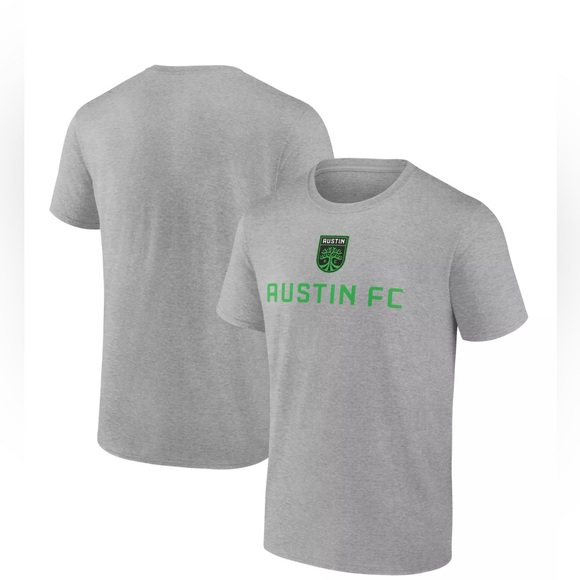 Fanatics men’s 2XL Austin FC gray short sleeve crew T-shirt, soccer - Picture 1 of 11